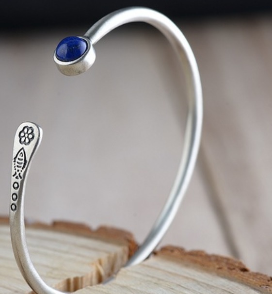 Women's Thin Sterling Silver Bracelet